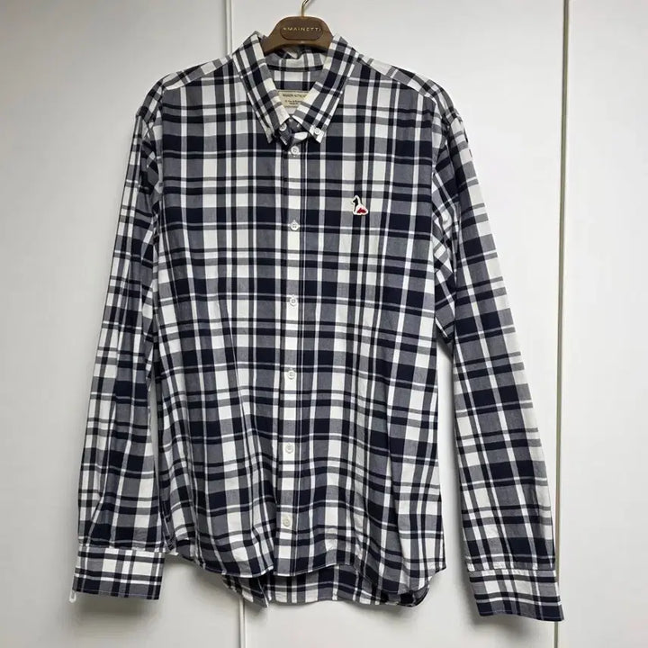 [BUNJANG] Maison Kitsune Checkered Shirt / 메종키츠네 체크셔츠