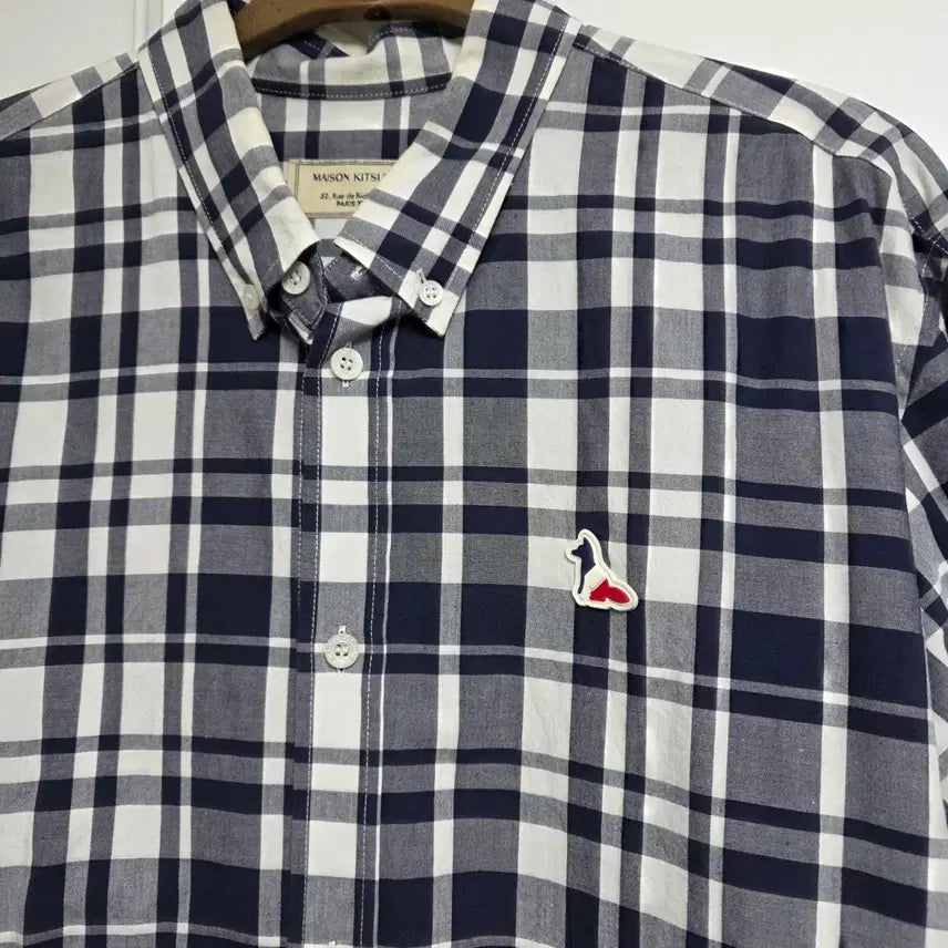 [BUNJANG] Maison Kitsune Checkered Shirt / 메종키츠네 체크셔츠