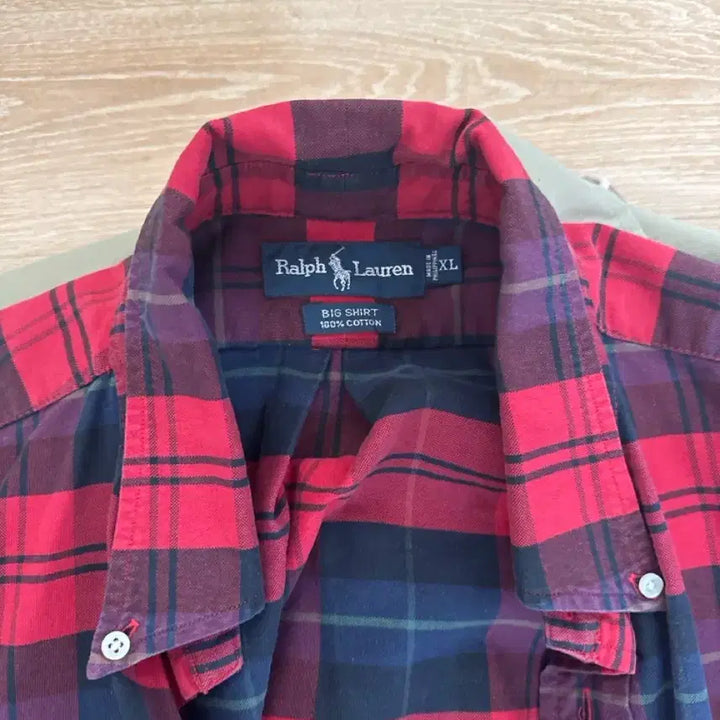 [BUNJANG] Ralph Lauren Red Check Shirt XL / 랄프로렌 레드 체크 셔츠