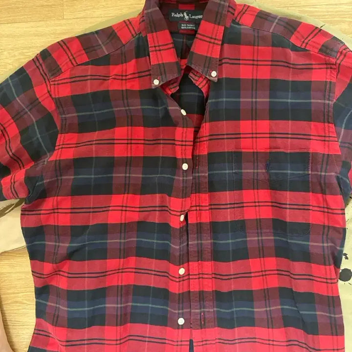 [BUNJANG] Ralph Lauren Red Check Shirt XL / 랄프로렌 레드 체크 셔츠
