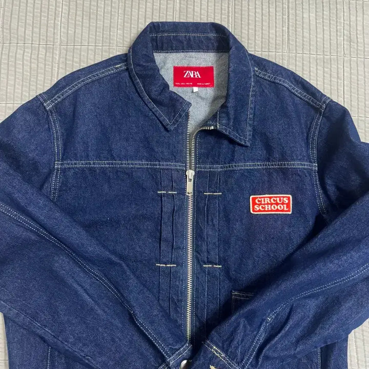 [BUNJANG] Zara Harry Lambert Denim Trucker Jacket L / 자라 해리램버트 데님 트러커 L사이즈
