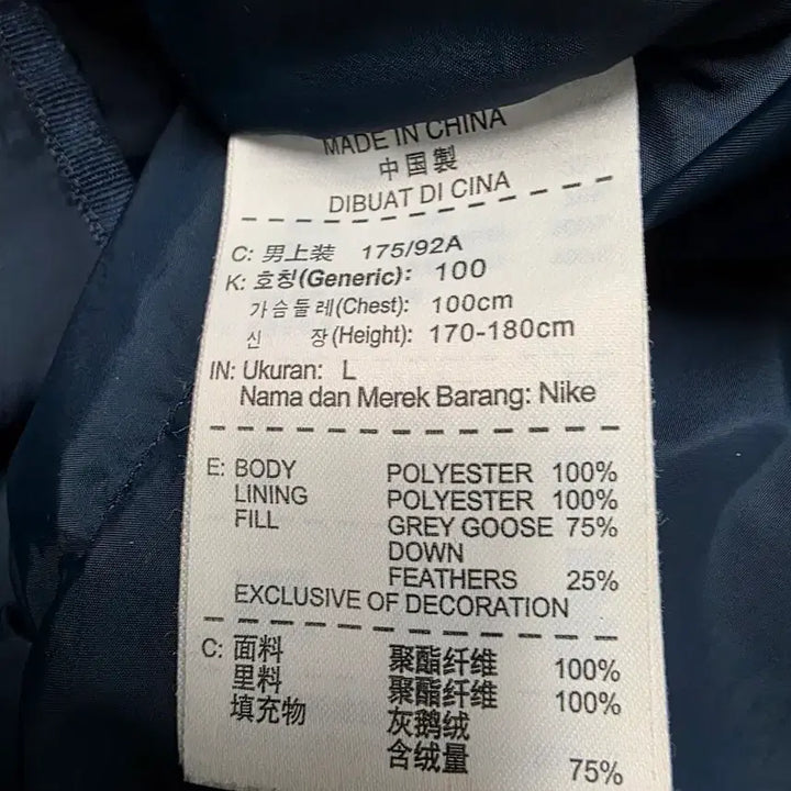 [BUNJANG] Nike Goose Down Padded Jacket / 나이키 구스다운 패딩점퍼 L