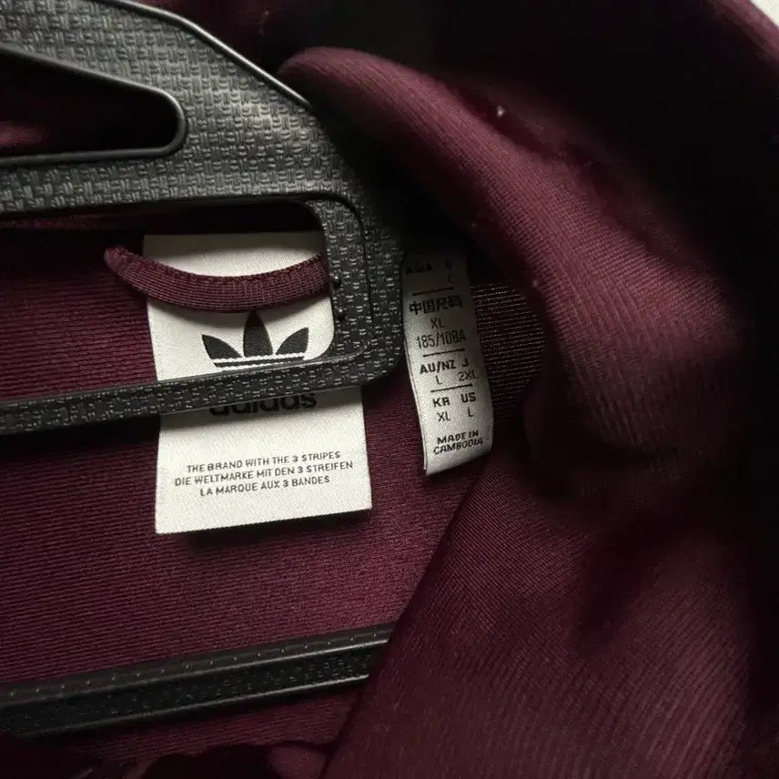 [BUNJANG] Adidas Firebird Burgundy Track Jacket / 아디다스 파이어버드 져지 버건디 XL
