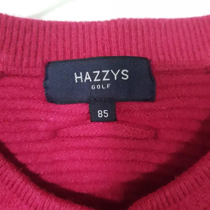 [BUNJANG] Hazzys Golf Red Knit Sweater / 헤지스 골프 85  빨간색 니트 스웨터 0718