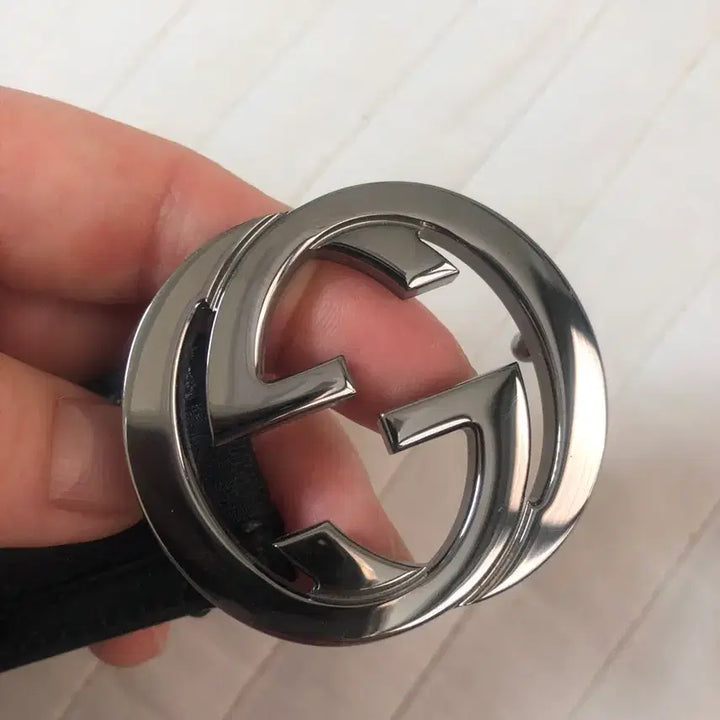 [BUNJANG] Gucci Interlocking G Buckle Belt / [2회 착용] 정품 구찌 인터로킹 G 버클 벨트