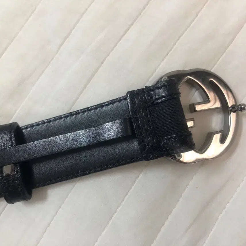 [BUNJANG] Gucci Interlocking G Buckle Belt / [2회 착용] 정품 구찌 인터로킹 G 버클 벨트