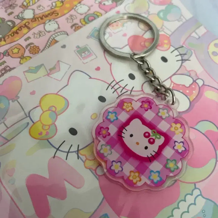 [BUNJANG] Kao Hana Hello Kitty Keyring / 카오하나 헬로키티 키링