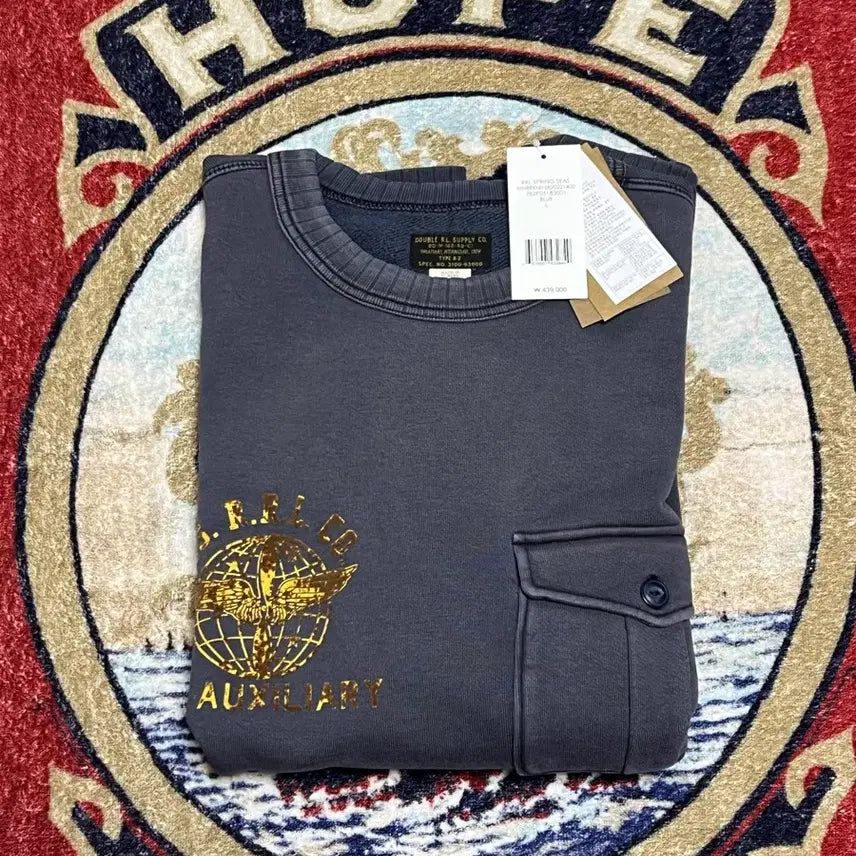 [BUNJANG] RRL French Terry Graphic Sweatshirt / 더블알엘 (RRL) 프렌치테리 그래픽스웨트셔츠