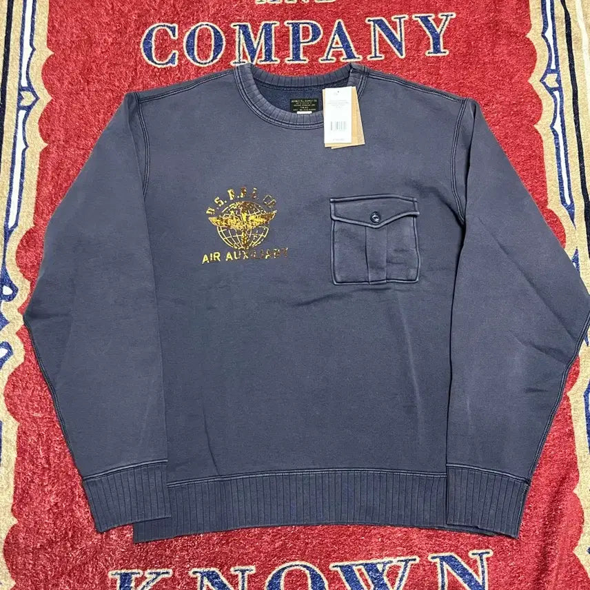 [BUNJANG] RRL French Terry Graphic Sweatshirt / 더블알엘 (RRL) 프렌치테리 그래픽스웨트셔츠