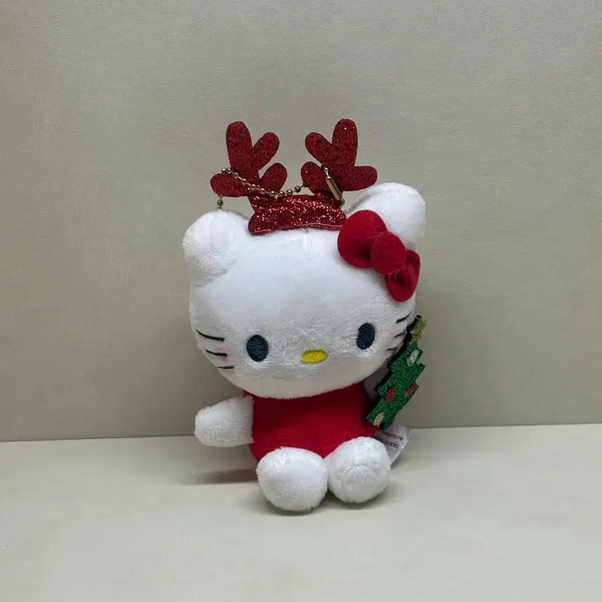 [BUNJANG] Rudolph Kitty Plush Keyring / 루돌프 키티 인형 키링