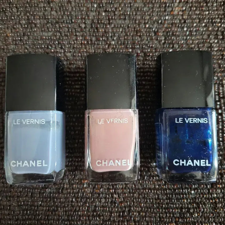 [BUNJANG] Chanel Le Vernis Nail Polish Bundle Set / 샤넬 르 베르니 네일 3종 일괄