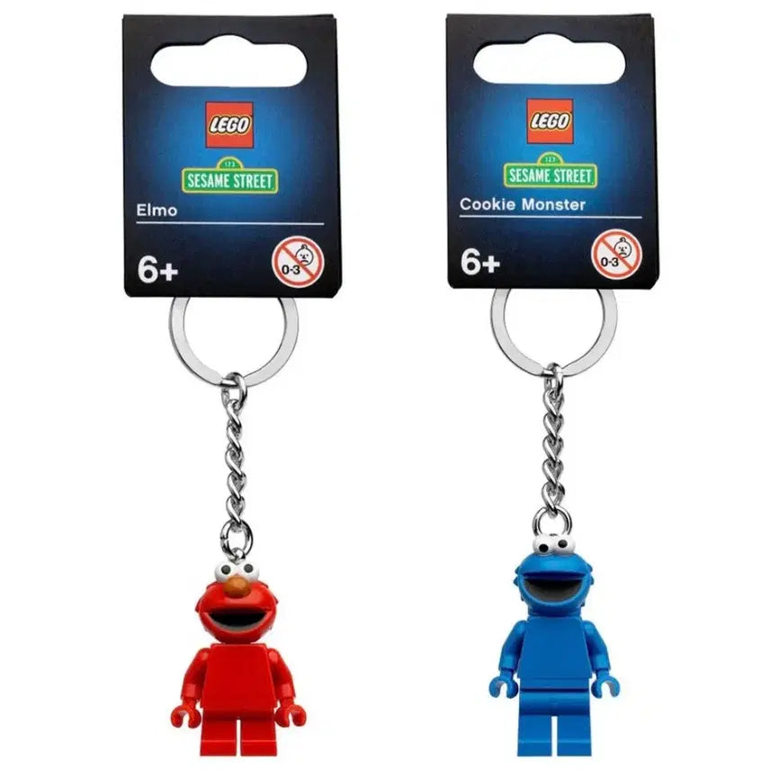 [BUNJANG] Lego Elmo & Cookie Monster Keyring Bundle Set / 레고 854145, 854146 엘모, 쿠키몬스터 키링 일괄