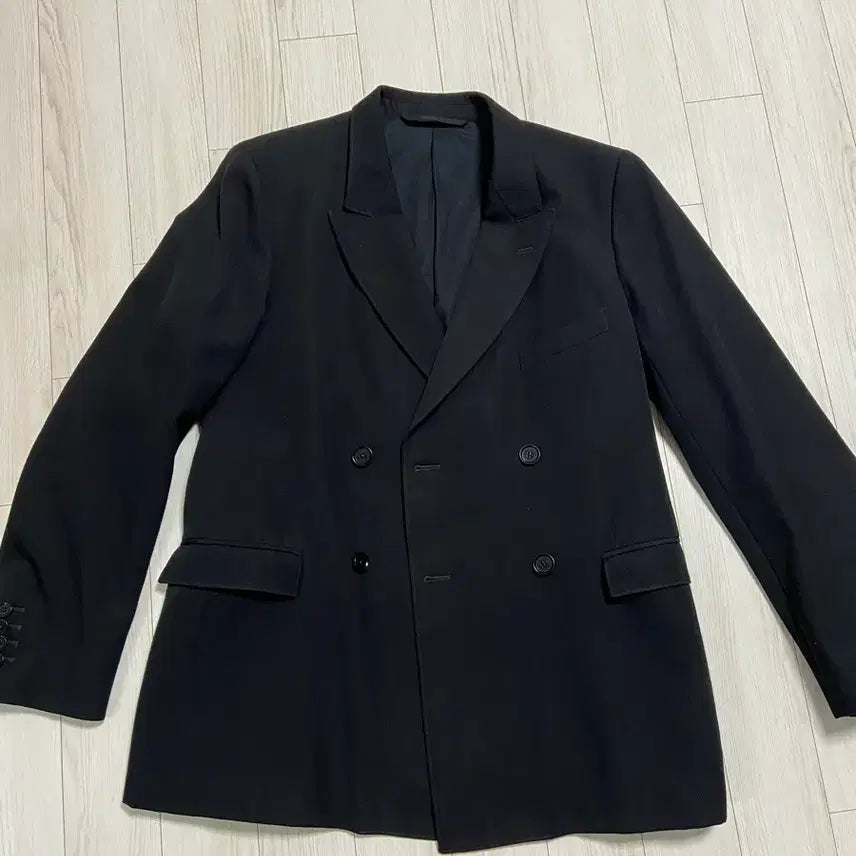 [BUNJANG] Lemaire Black Double Blazer Jacket (Size 48) / 르메르 48사이즈 블랙 더블블레이저 자켓