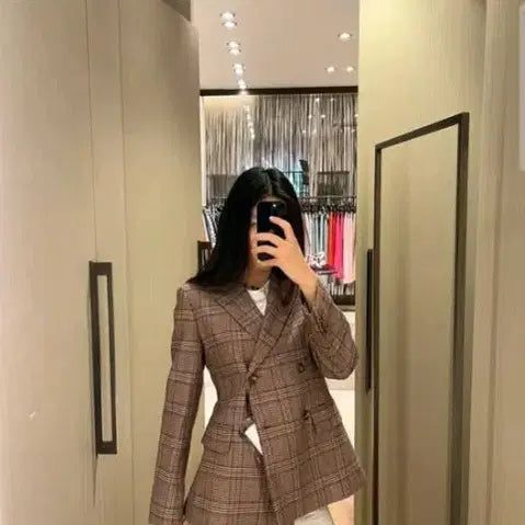 [BUNJANG] Max Mara Canada Wool Check Jacket / 막스마라 캐나다 울 체크 자켓(마지막가격내렸어요)