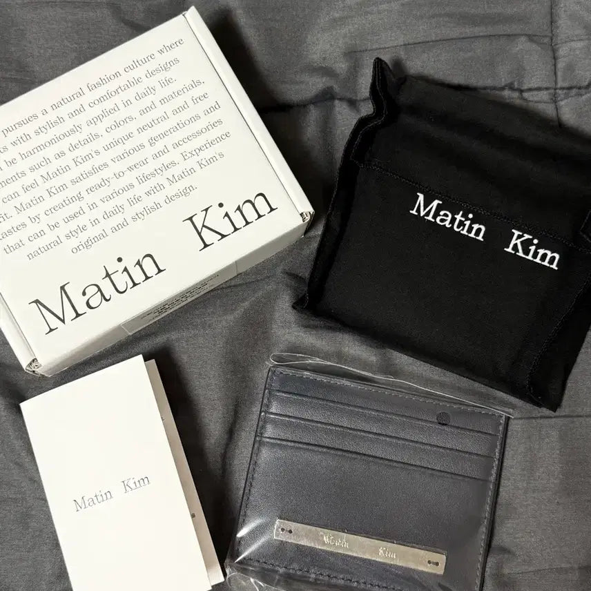 [SOLD OUT] 마뗑킴 카드지갑 네이비 새상품