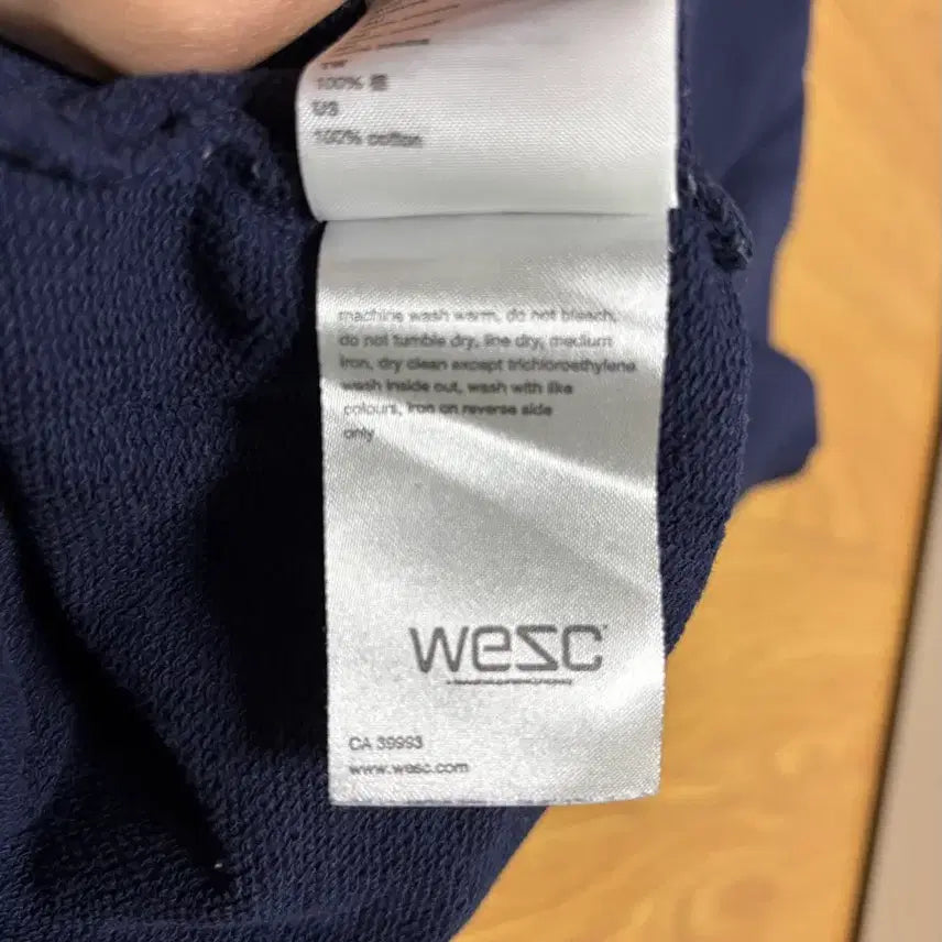 [BUNJANG] WeSC Navy Hoodie L Vintage / 위에스씨(WeSC) 네이비 후디 후드티 L 빈티지