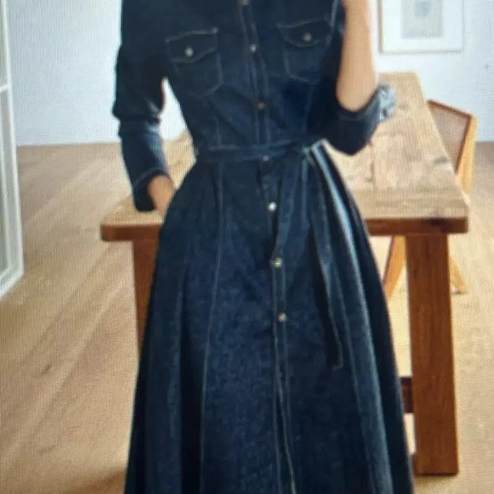 [BUNJANG] MARANT 123 Denim Long Dress M / (새상품급) MARANT 123 데님 롱원피스 M