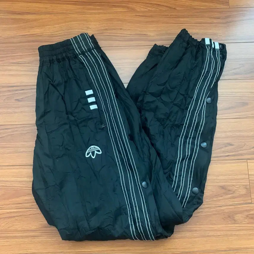 [BUNJANG] Adidas x Alexander Wang Crinkled Jogger Pants / 알렉산더왕 아디다스 쭈글이 2XS