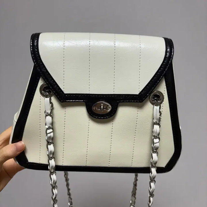 [BUNJANG] AULOW Cardinal Red Chain Shoulder Bag / 카디널 레드 아울로백 체인 숄더백 믹스 글로스