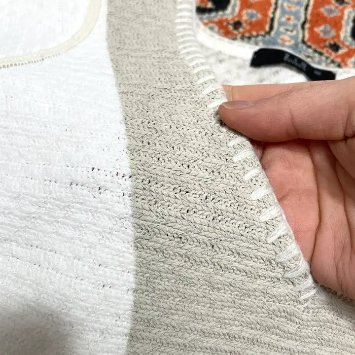 [BUNJANG] ZIOSONGZIO Ivory V-Neck T-Shirt Women's 100 / 지오송지오 아이보리 브이넥 티셔츠 여성100