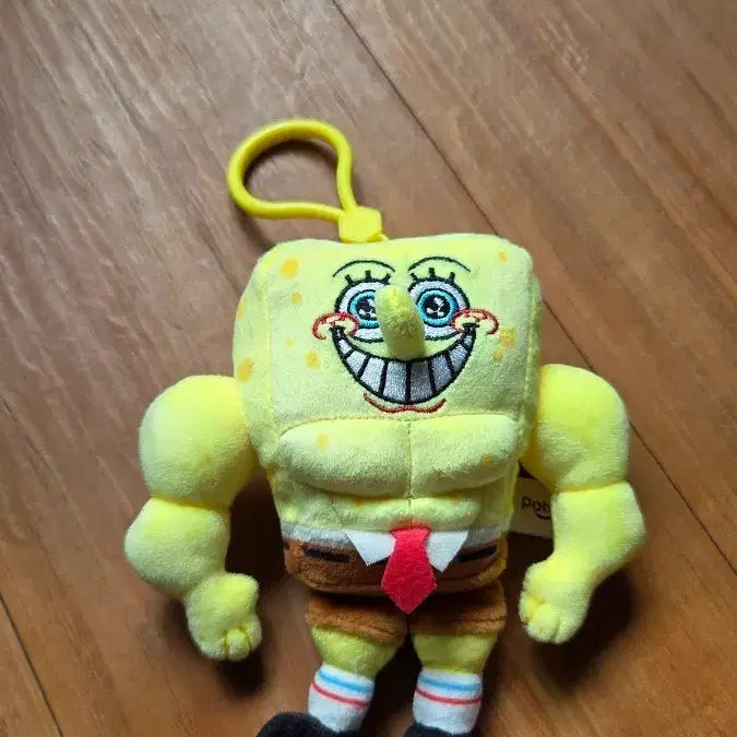 [BUNJANG] SpongeBob Muscle Figure Keychain / 스폰지밥 근육 인형 키링