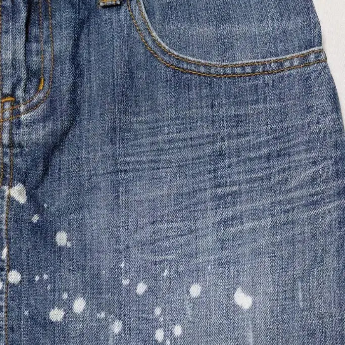 [BUNJANG] ROXY Paint Splatter Denim Mini Skirt / ROXY(록시) 페인트 스플래터 데님 미니스커트 (M사이즈)