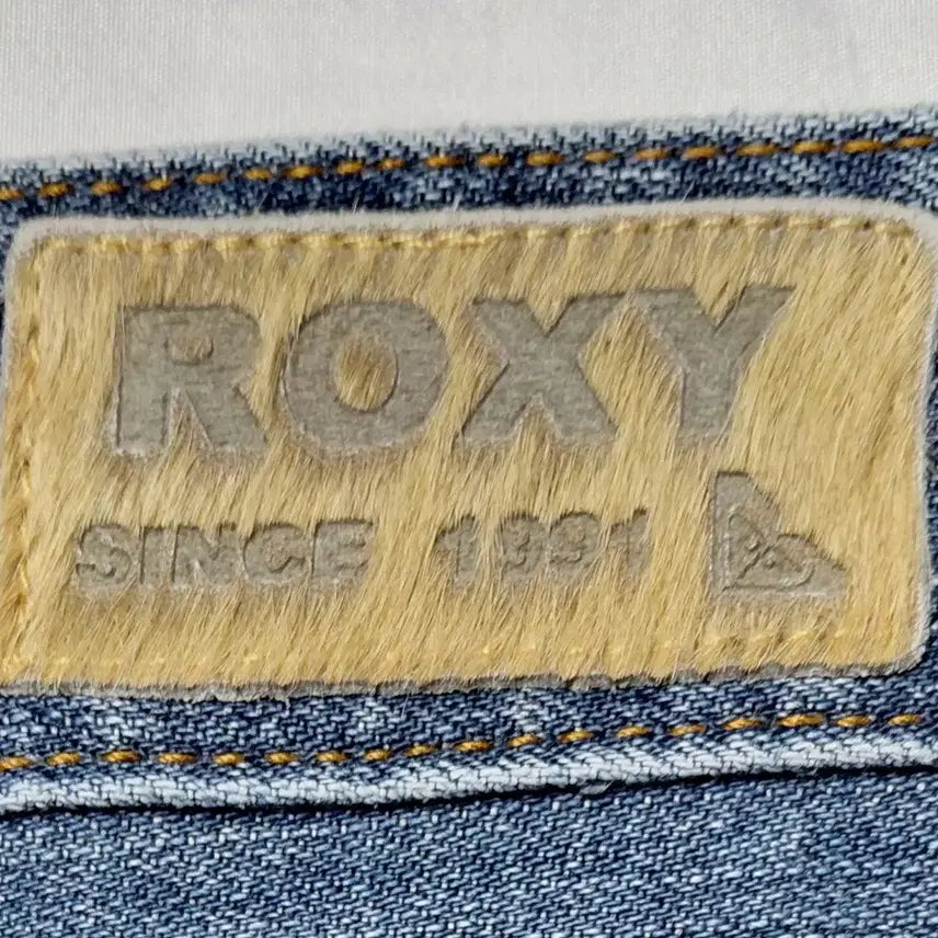 [BUNJANG] ROXY Paint Splatter Denim Mini Skirt / ROXY(록시) 페인트 스플래터 데님 미니스커트 (M사이즈)