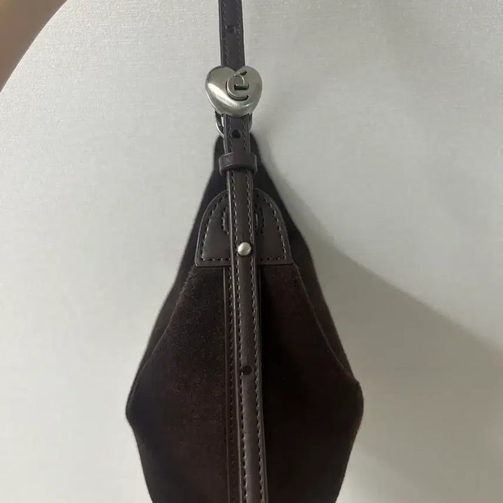 [BUNJANG] Archive Appke Love Moon Suede Shoulder Bag / 아카이브앱크 러브문 스웨이드