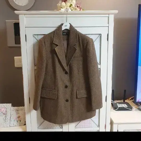 [BUNJANG] MIXXO Herringbone Jacket (Size: 55-66) / 미쏘 헤링본자켓/통통55-66