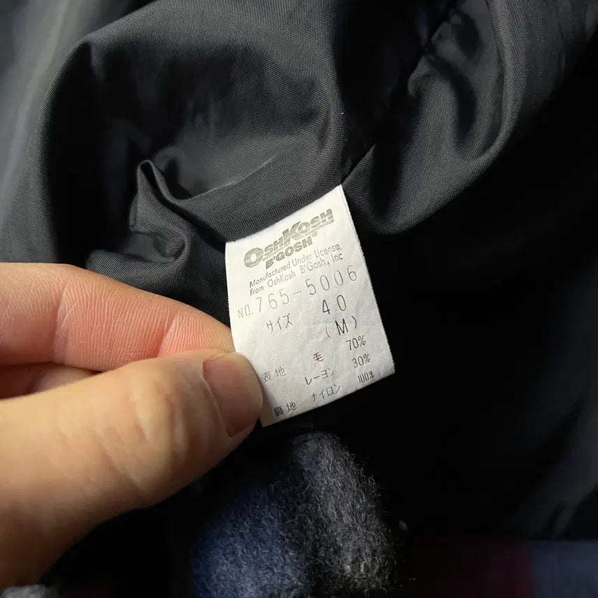 [BUNJANG] OSHKOSH Red Tartan Check Wool Jacket / [M]OSHKOSH 오시코시 레드 타탄체크 울 자켓