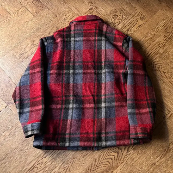 [BUNJANG] OSHKOSH Red Tartan Check Wool Jacket / [M]OSHKOSH 오시코시 레드 타탄체크 울 자켓