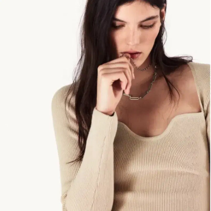 [BUNJANG] Zara Heart Neck Top S / 자라 하트넥 탑 S