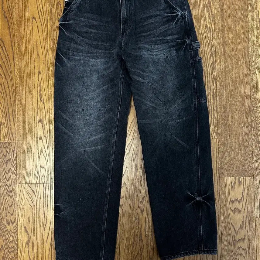 [BUNJANG] Nuerin Yangban Yin and Yang Destroyed Denim Work Pants / yin and yang DESTROYED DENIM WORK 느린양반