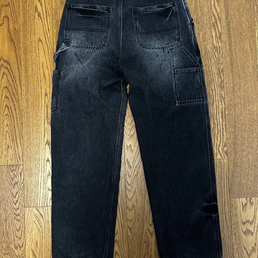 [BUNJANG] Nuerin Yangban Yin and Yang Destroyed Denim Work Pants / yin and yang DESTROYED DENIM WORK 느린양반