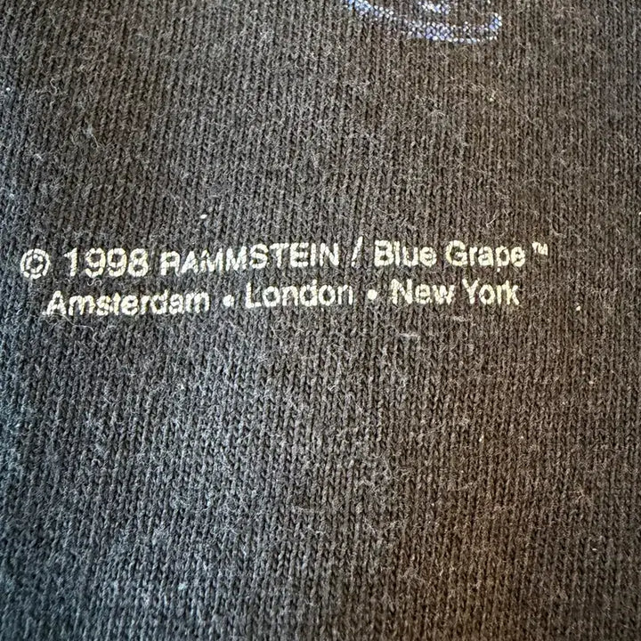 [BUNJANG] Rammstein 1998 Tour Vintage T-shirt / 람슈타인 Rammstein 1998 투어 빈티지 티셔츠 90s