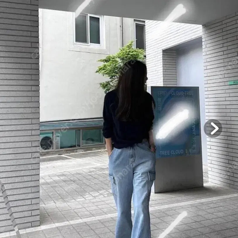 [BUNJANG] M.W.L Your Closet Cargo Denim Pants / (착샷) M.W.L 유어클로젯 카고 데님 청바지 s