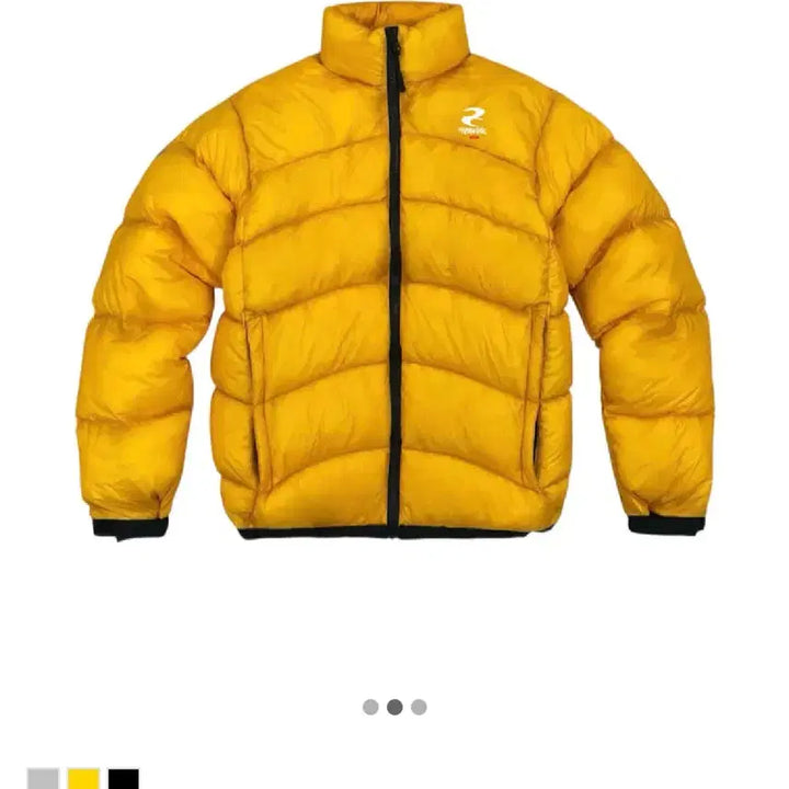 [BUNJANG] Team Use Yin-Yang Crop Lightweight Padded Jacket (Yellow) / 팀유즈 Yin-Yang 크롭 경량 패딩 옐로우