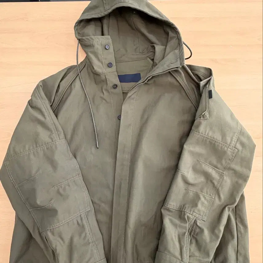 [BUNJANG] Juun.J Cotton Raglan Hooded Jacket / 준지 코튼 스트링 래글런 후드 자켓