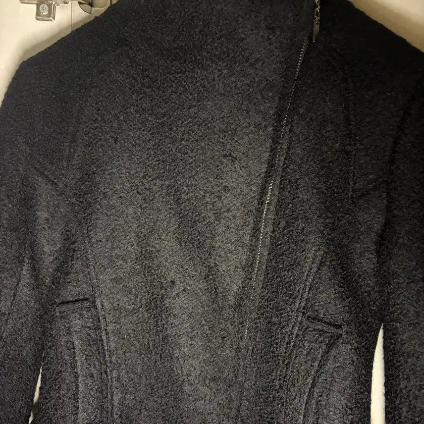 [BUNJANG] Vintage High Neck Black Short Jacket / 릭오웬스맛 빈티지 하이넥 블랙 숏 자켓