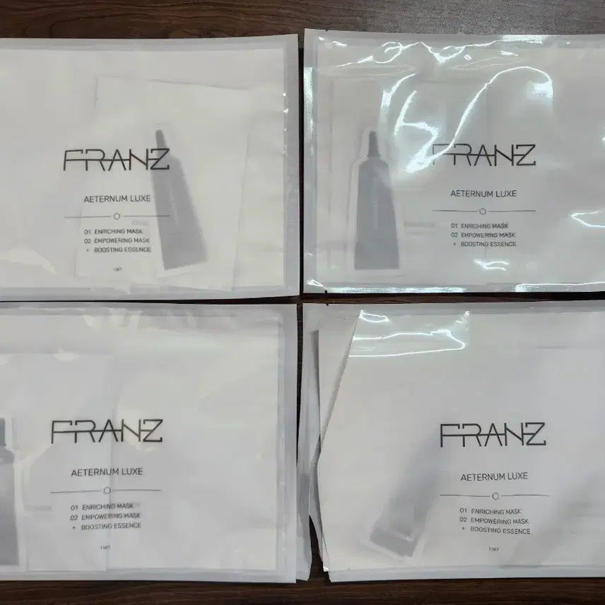 [BUNJANG] Franz Eternum Luxe Stem Cell Microcurrent Mask Pack 1 Set (4 Masks) / 프란츠 에테르넘 럭스 줄기세포배양액 미세전류 마스크팩 1세트 4회분