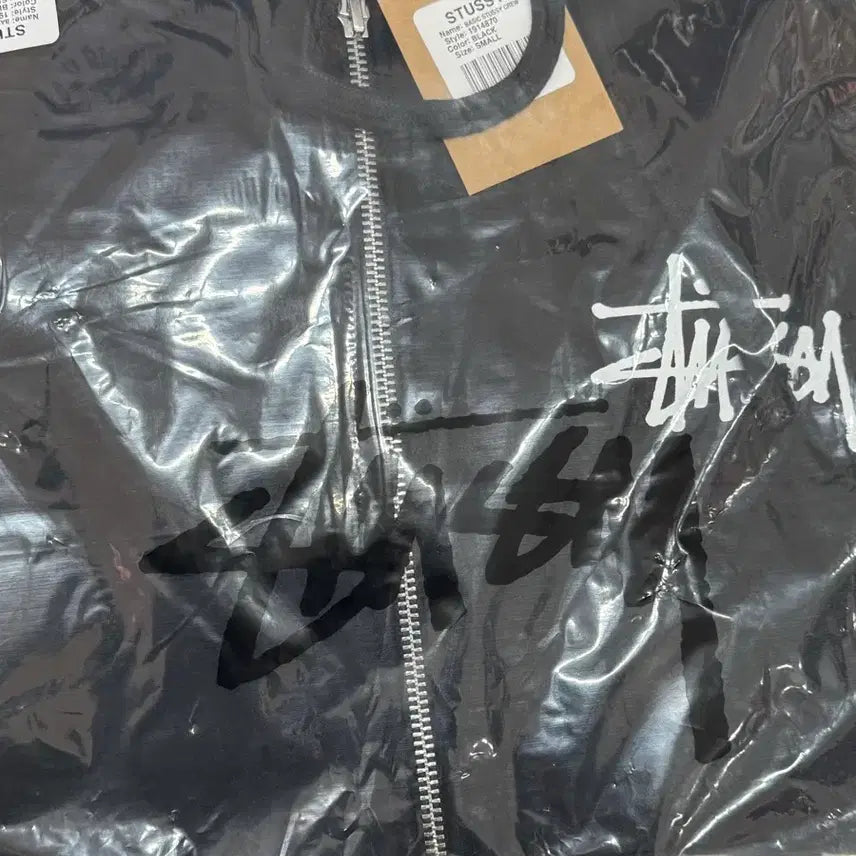 [BUNJANG] Stussy Basic Logo Hoodie (Black, Size S) / 정품 스투시 후드집업(새상품)