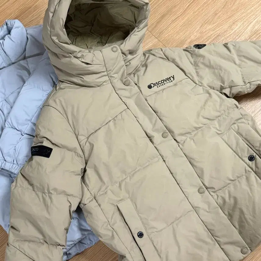 [BUNJANG] Discovery Padded Jacket Beige (Size 90) / (90) 디스커버리 패딩 베이지