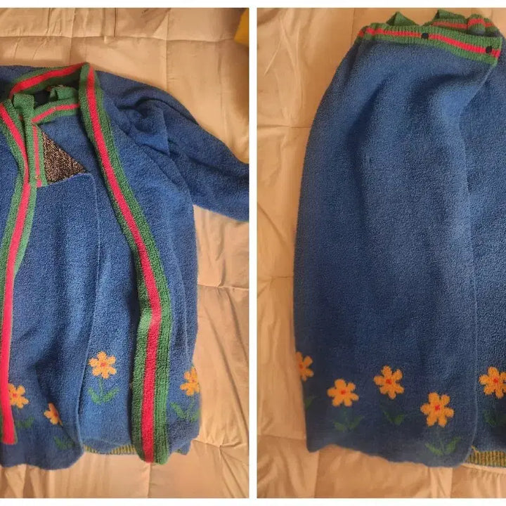 [BUNJANG] Wiggle Wiggle Robe Set / 위글위글 샤워가운 + 라운지 로브 세트