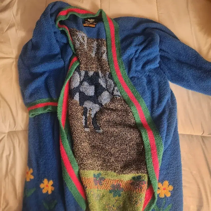 [BUNJANG] Wiggle Wiggle Robe Set / 위글위글 샤워가운 + 라운지 로브 세트