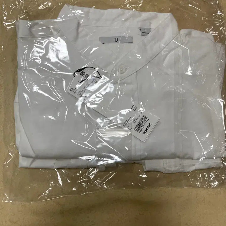 [BUNJANG] Uniqlo +J Supima Cotton Stand Collar Shirt / 유니클로 질샌더 +j 수피마코튼 스탠드카라 셔츠 화이트(L새상품)