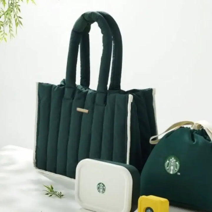 [BUNJANG] Starbucks KB Kookmin Bank Collaboration Bag / 스타벅스 패딩백(국민은행 콜라보)