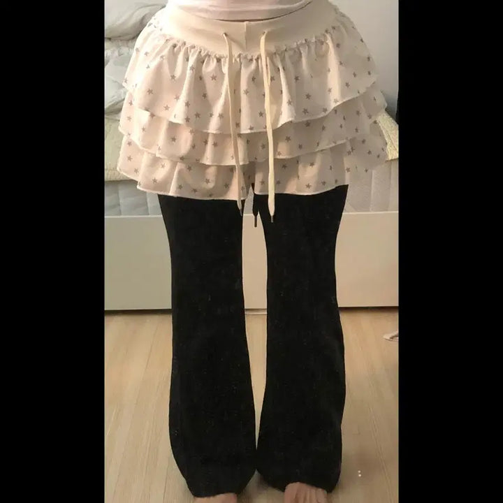 [BUNJANG] Kang Kang Mini Skirt / 새상품 착샷 O 별 캉캉 미니 스커트 숏스 키치,러블리,y2k