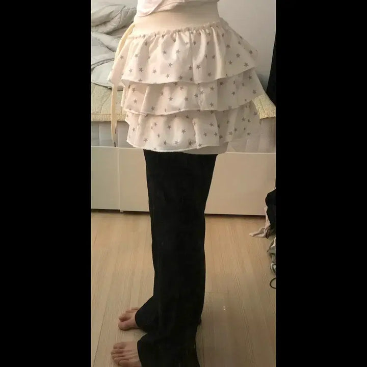 [BUNJANG] Kang Kang Mini Skirt / 새상품 착샷 O 별 캉캉 미니 스커트 숏스 키치,러블리,y2k