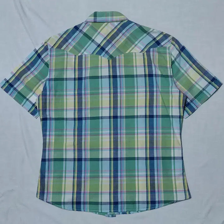 [BUNJANG] Wrangler Linen Blend Check Western Shirt / [L] 랭글러(Wrangler) 린넨 혼방 체크 웨스턴 셔츠