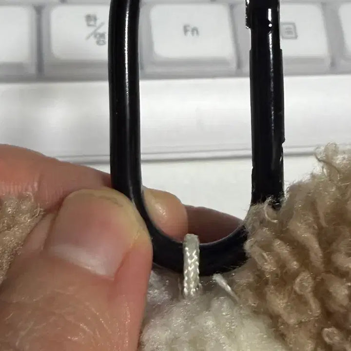 [BUNJANG] Dog Plushie Carabiner Keyring / 강아지 인형 카라비너 키링